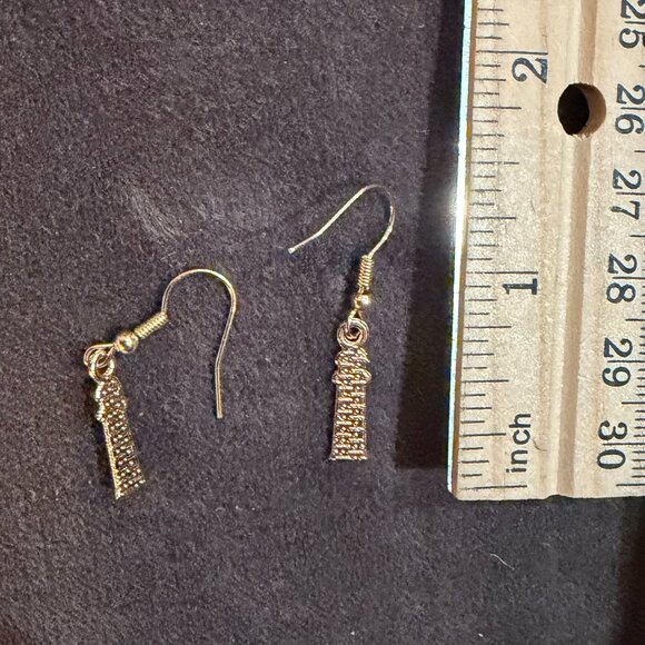 Lighthouse dangle earrings - Picture 4 of 4